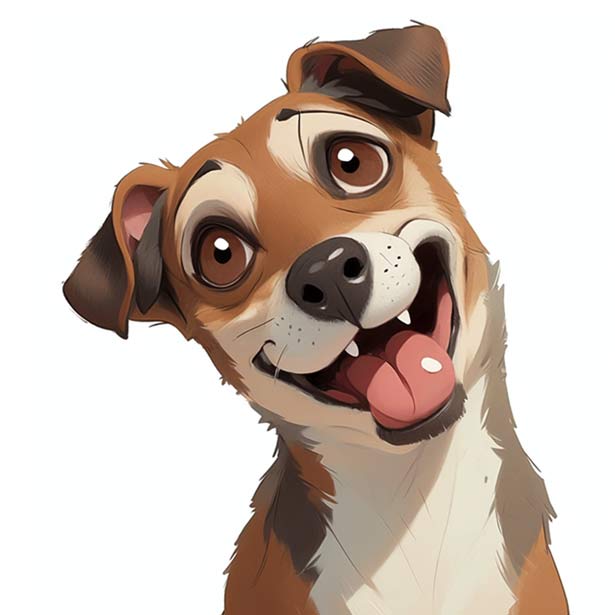 Happy Jack Russell Terrier Artwork